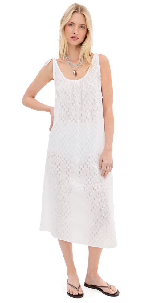 Skylar Eyelet Maxi Dress White