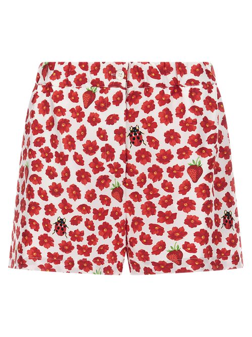 Strawberry Garden Bermuda Shorts — Multicolor