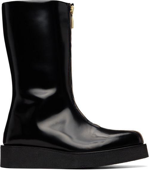 Black Zipp Boots