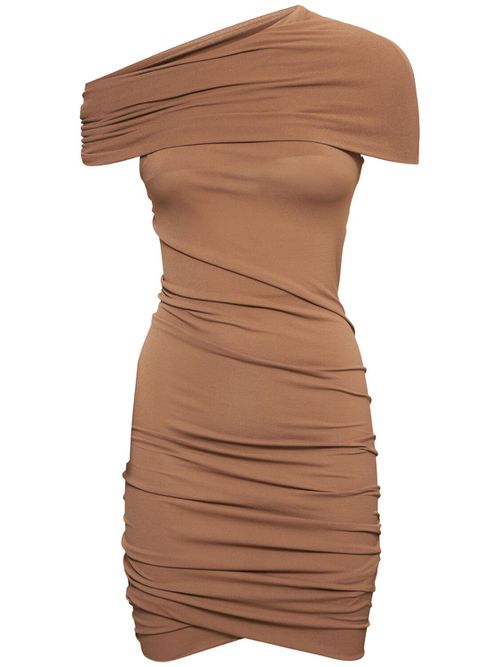 Lola Draped Jersey Mini Dress