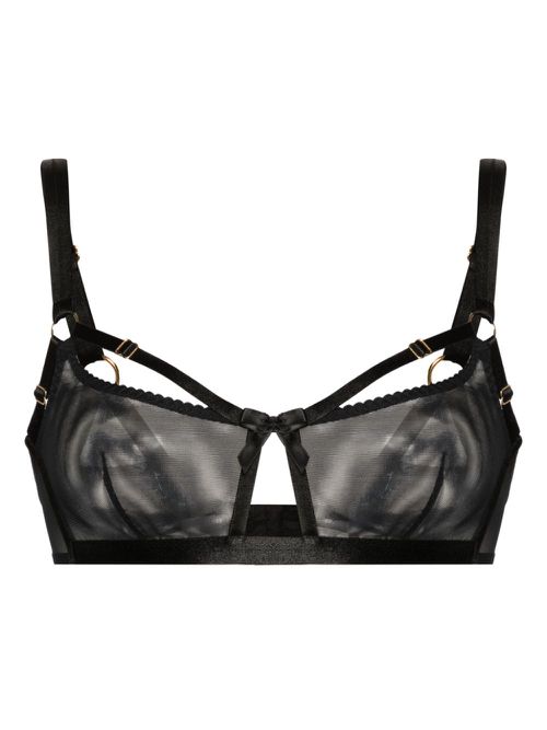 Bondage Belle mesh bra - Black