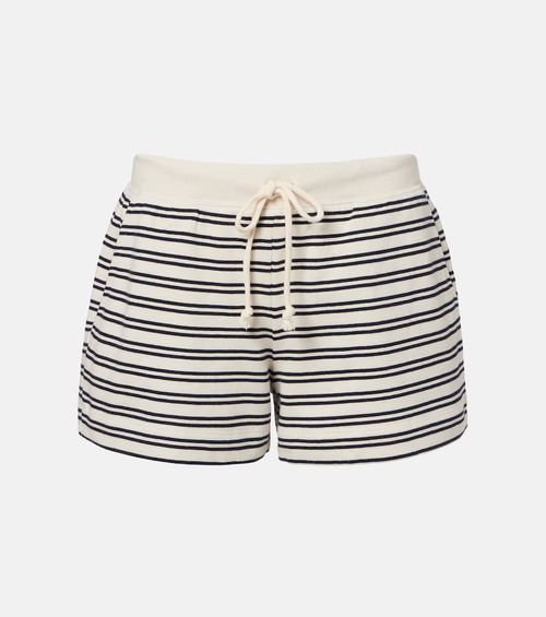 Amy striped cotton jersey shorts
