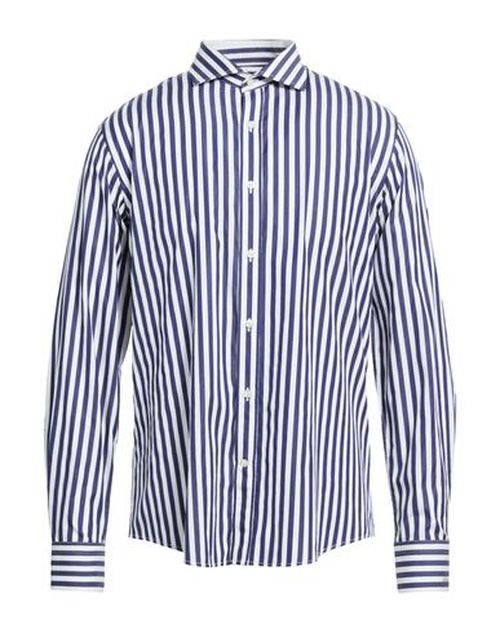 Man Shirt Midnight blue Size 16 Cotton
