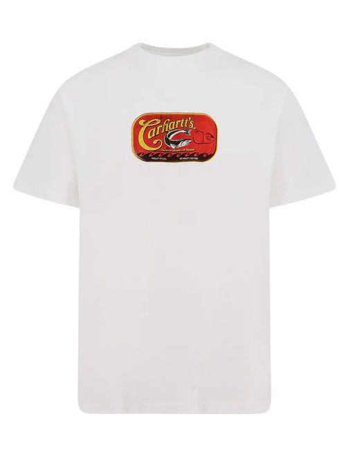 White Crewneck Printed T-Shirt