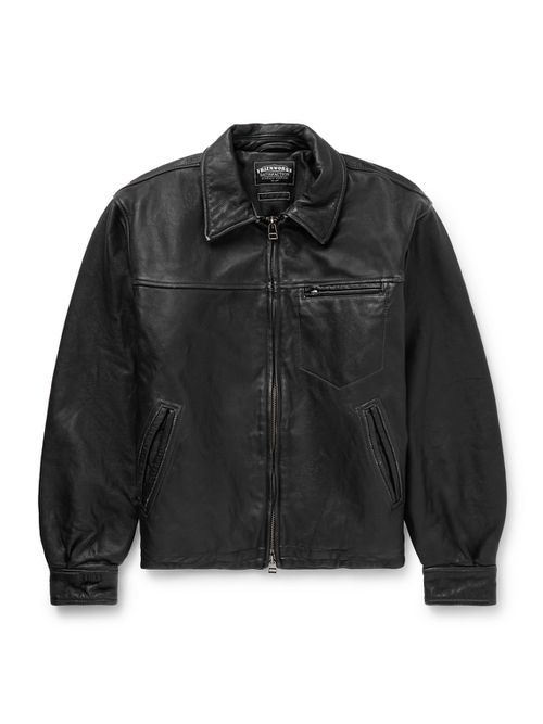 Distressed Leather Jacket