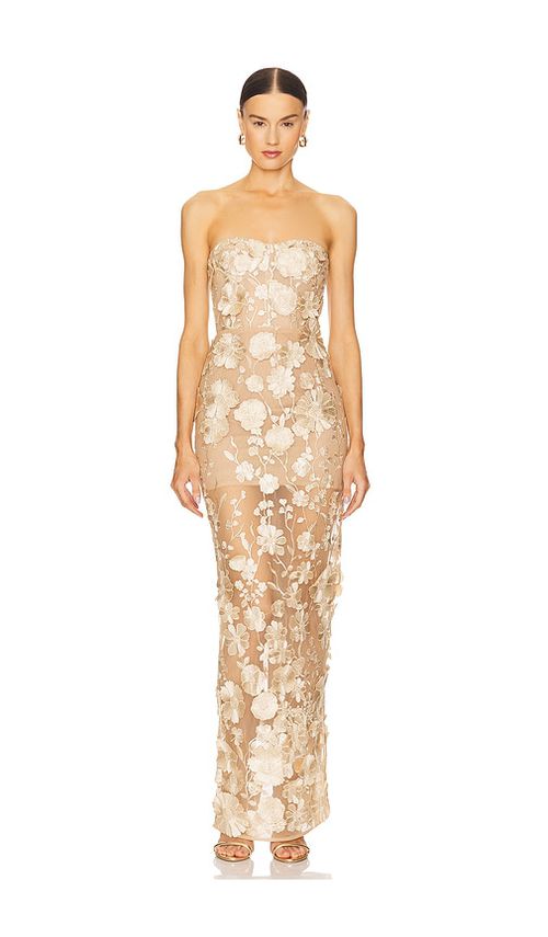 Bronx and Banco MAXIKLEID JASMINE in Cream. Größe XL. Also in L, M