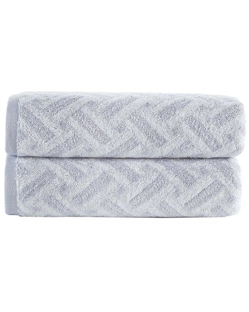 Criss Cross Stripe 2Pc Bath Sheets