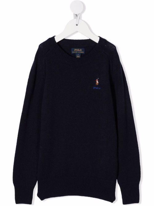 POLO RALPH LAUREN KIDS polo jumper - Blue