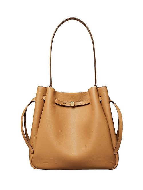 Women's Mini Romy Leather Bucket Bag - Tiramisu