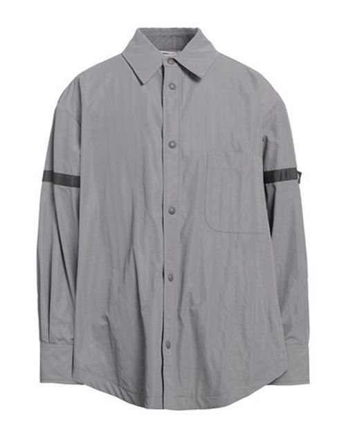 Thom Browne Man Shirt Grey Size 2 Polyamide, Polyurethane, Cupro