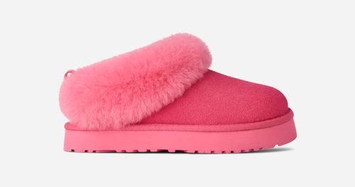 ® Kids' Tazzelle Sheepskin Slippers in Pink Bloom