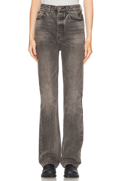 Fear of God ESSENTIALS High Waisted Fitted Leg Jeans in Vintage Black - Black.  29 also in 24, 25