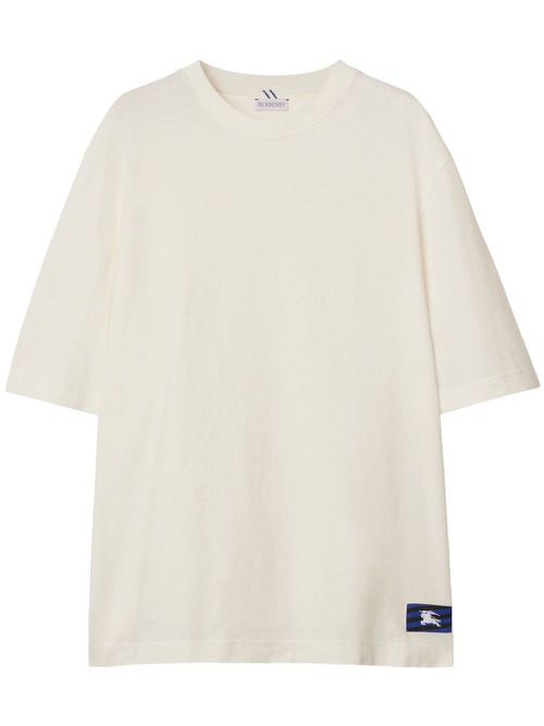 EKD logo-patch cotton T-shirt - Neutrals
