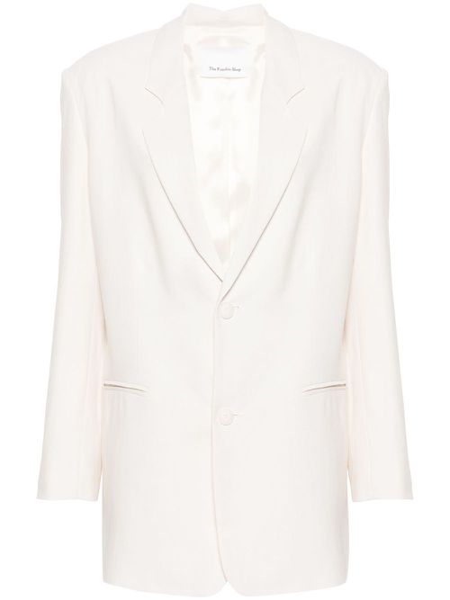 Aiden single-breasted blazer - White