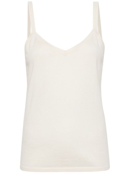 V-neck sleeveless top - Neutrals