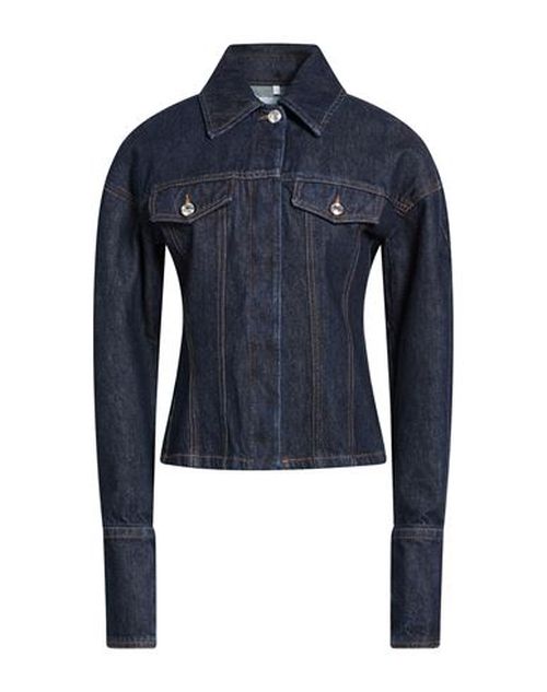 Woman Denim outerwear Blue Size 6 Cotton