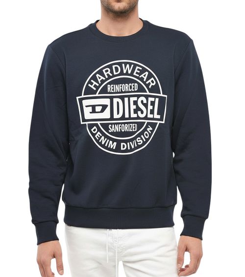 Navy Blue Logo Sweatshirt