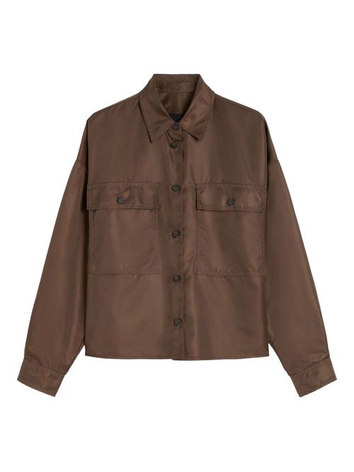 Cropped shirt - Brown