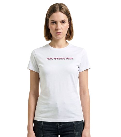White Logo Crew Neck T-Shirt