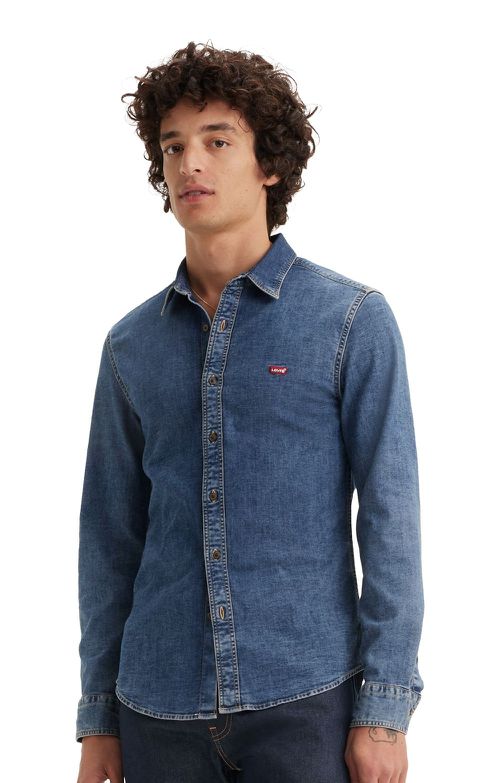 Men's Battery Housemark Slim Fit Shirt, Trinity Medium Wash