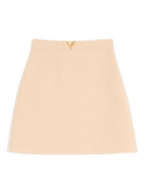VLogo Signature wool skirt