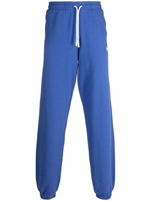 Logo-embroidered track pants - Blue