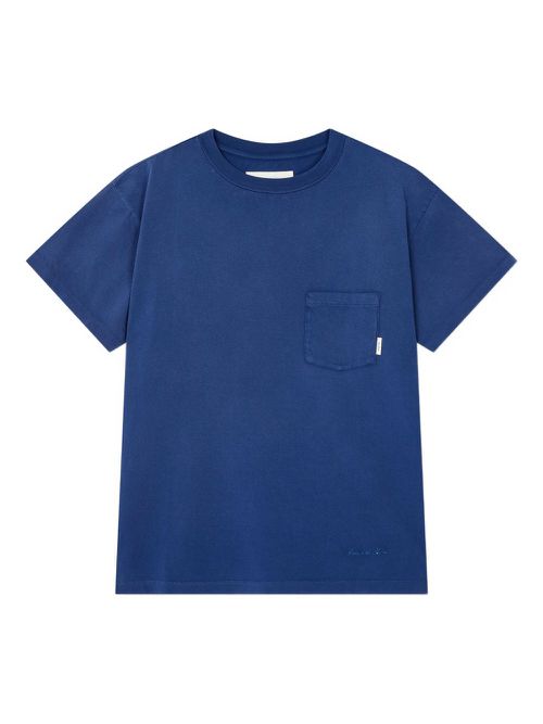 Pocket-detail T-shirt - Blue