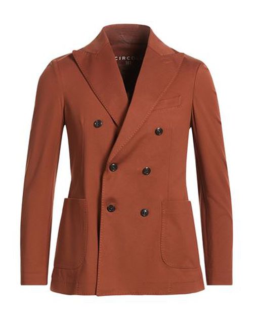 Man Blazer Tan Size 38 Cotton, Elastane