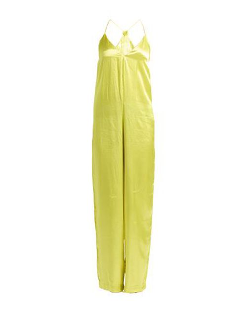 Woman Jumpsuit Lime green Size 2 Viscose, Polyester