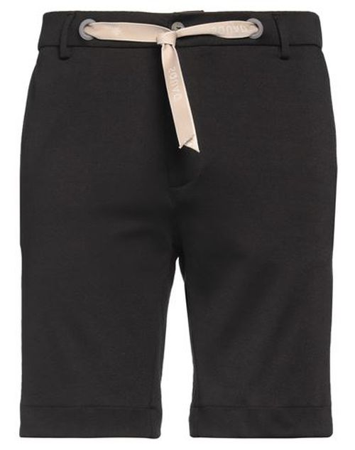 Man Shorts & Bermuda Shorts Black Size 36 Polyester, Viscose, Elastane