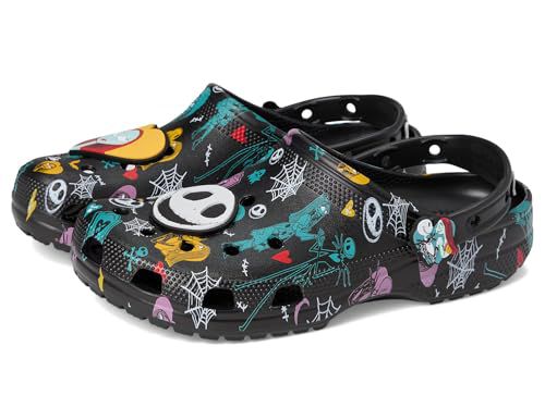 Crocs Unisex Jack Skellington Nightmare Before Christmas Classic Clogs Multi/Black Men Women