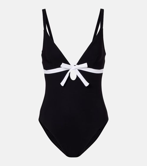 Lenora bow-detail swimsuit