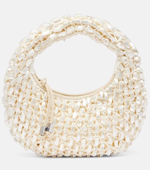 Reef crochet embellished shoulder bag