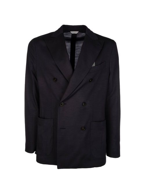 Wool double-breasted jacket