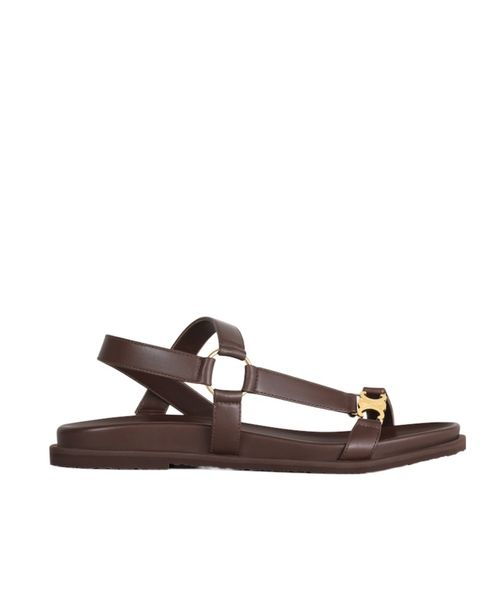 MAUD SANDAL WITH TRIOMPHE IN CALFSKIN