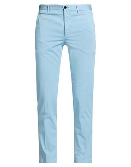 Man Pants Light blue Size 32 Cotton, Elastane