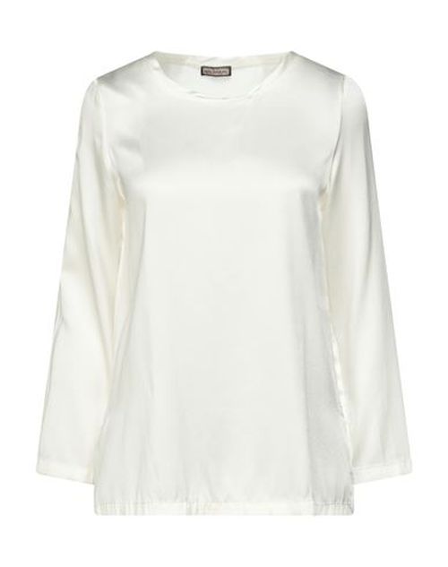 Malìparmi Woman Top Ivory Size 6 Silk, Elastic fibres