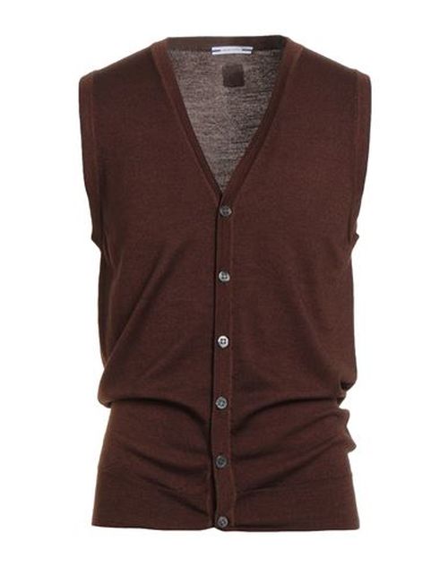 Jacob Cohёn Man Cardigan Brown Size L Virgin Wool