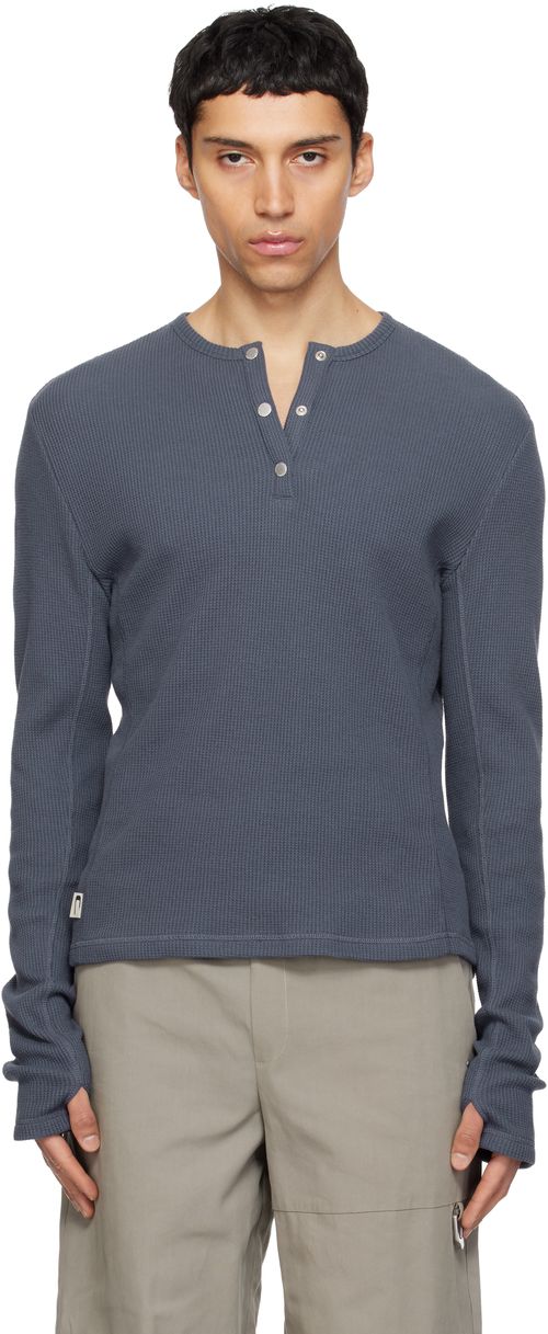Navy Lis Classic Henley