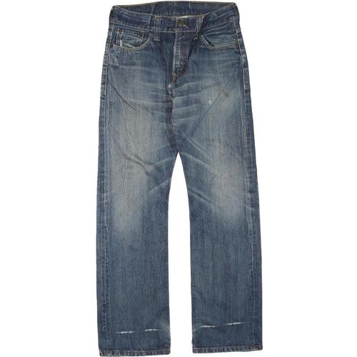 LEVI'S Womens Jeans Blue Regular Straight Denim Medium W32 L32 523 Zip Cotton