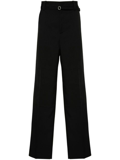 Belted tailored trousers - Black