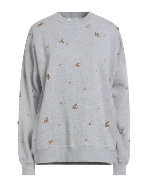 Woman Sweatshirt Grey Size 4 Cotton