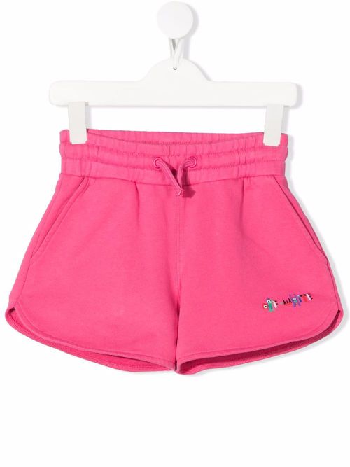 Monster-print shorts - Pink