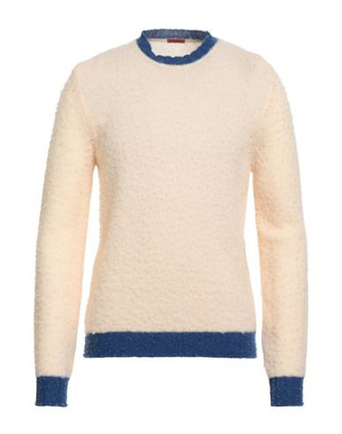 Man Sweater Cream Size S Virgin Wool