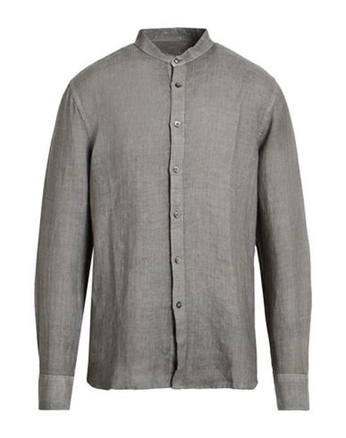 Man Shirt Grey Size 4XL Linen