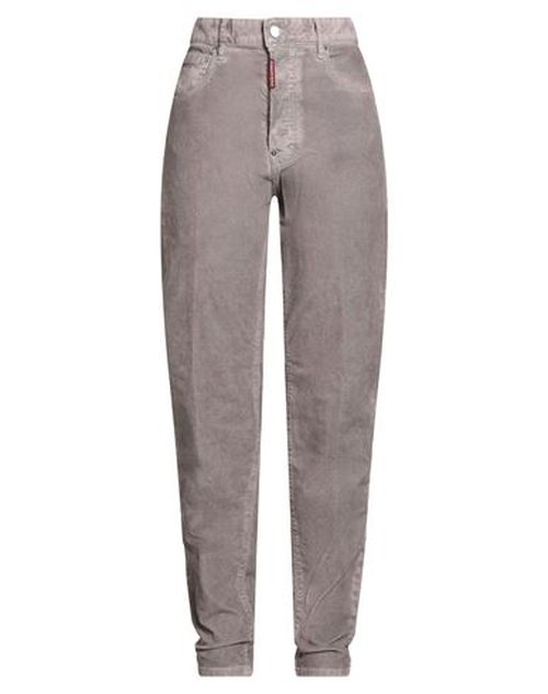 Woman Pants Taupe Size 4 Cotton, Elastane, Calfskin
