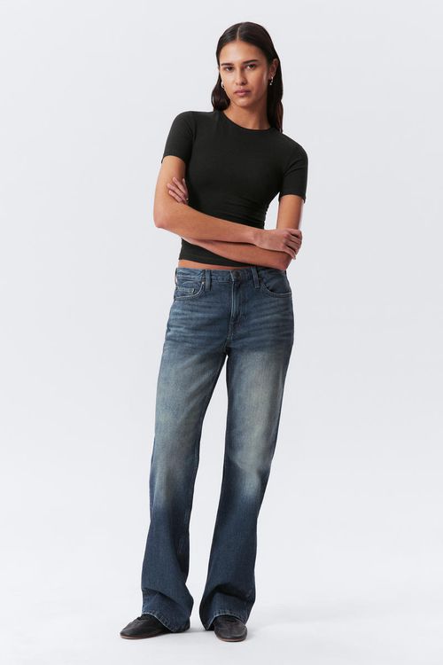 Moon Mid Rise Regular Bootcut Leg Jean