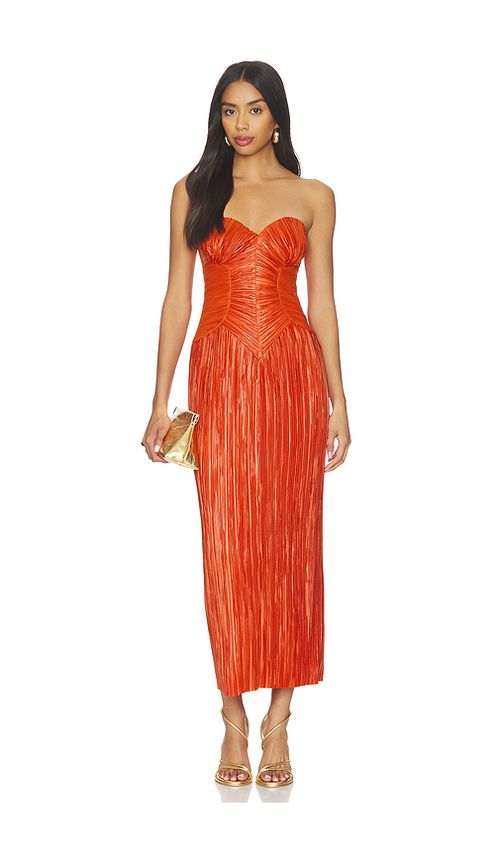 Cult Gaia Ashika Dress in Red. 4. Also