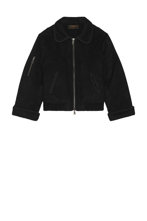 Kody Phillips Wool Lasso Jacket in Black - Black. XL/1X also in