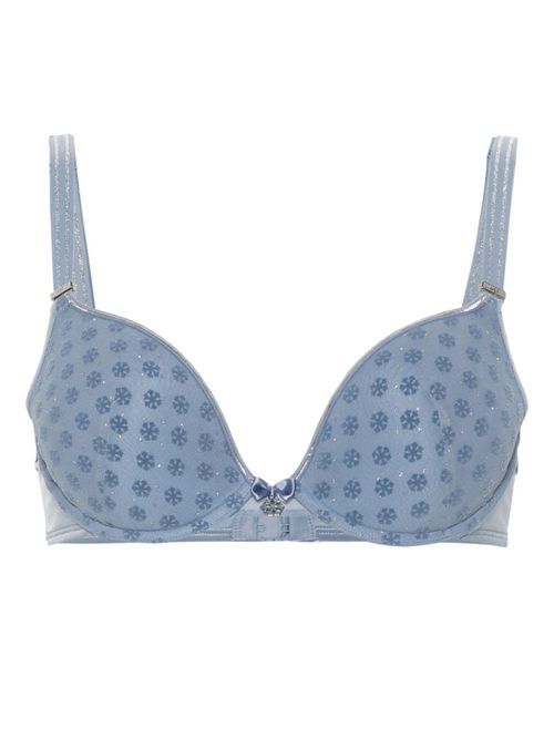 Marlies Dekkers Snowflake push-up bh met kristallen - Blauw